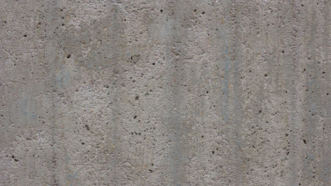 Concrete slab floor in a commercial space